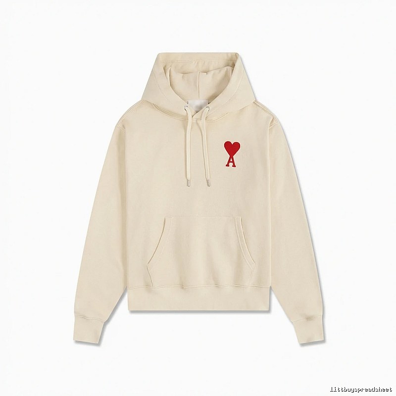 AMI Love Pattern Beige Sweatshirt