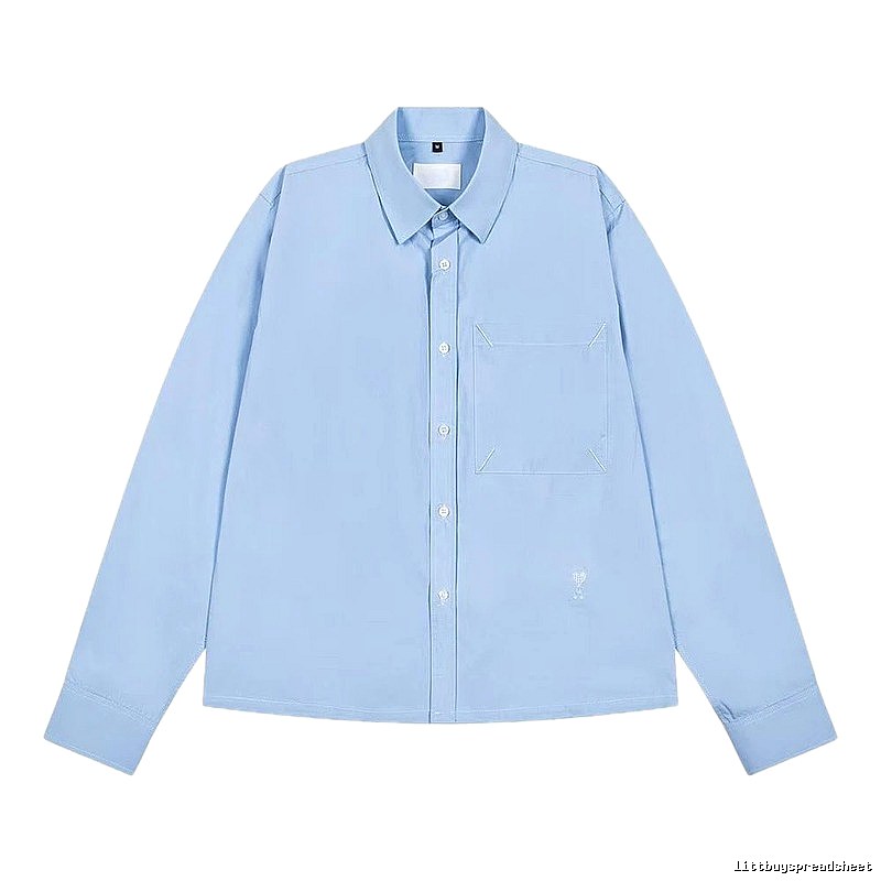 AMI minimalist style light blue shirt