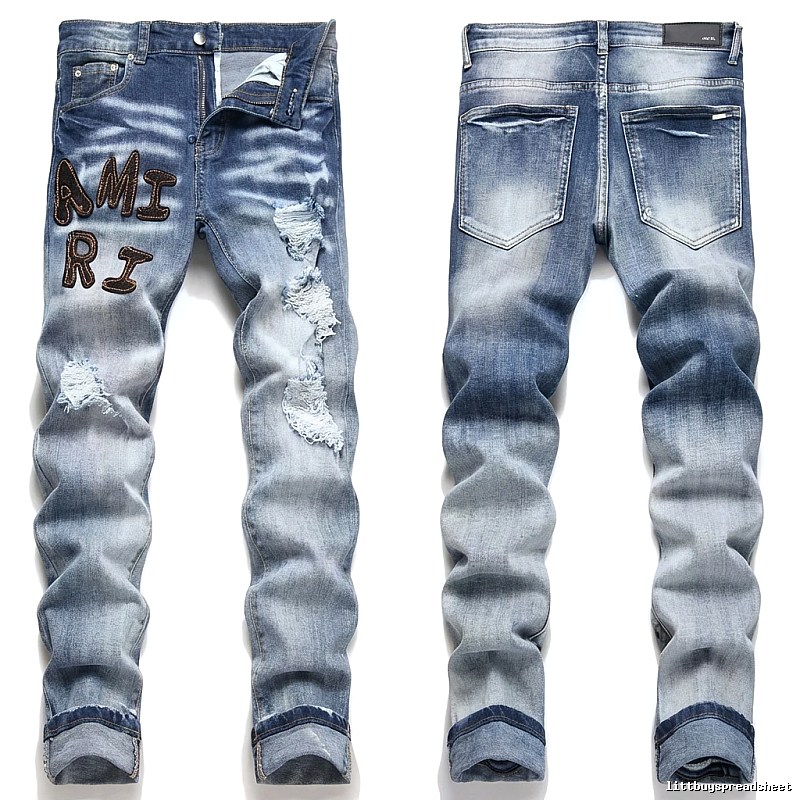 AMIRI Gradient Ripped Jeans