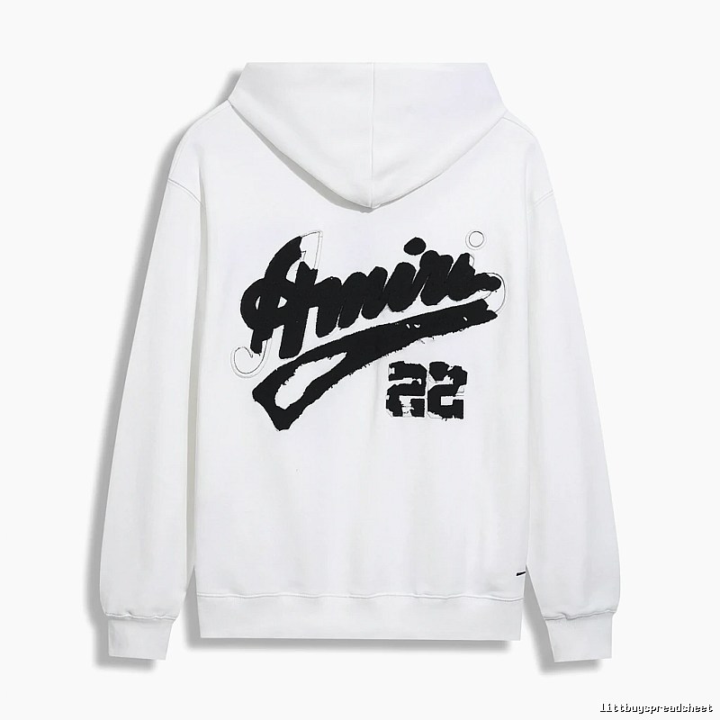 AMIRI Graffiti Style White Sweatshirt