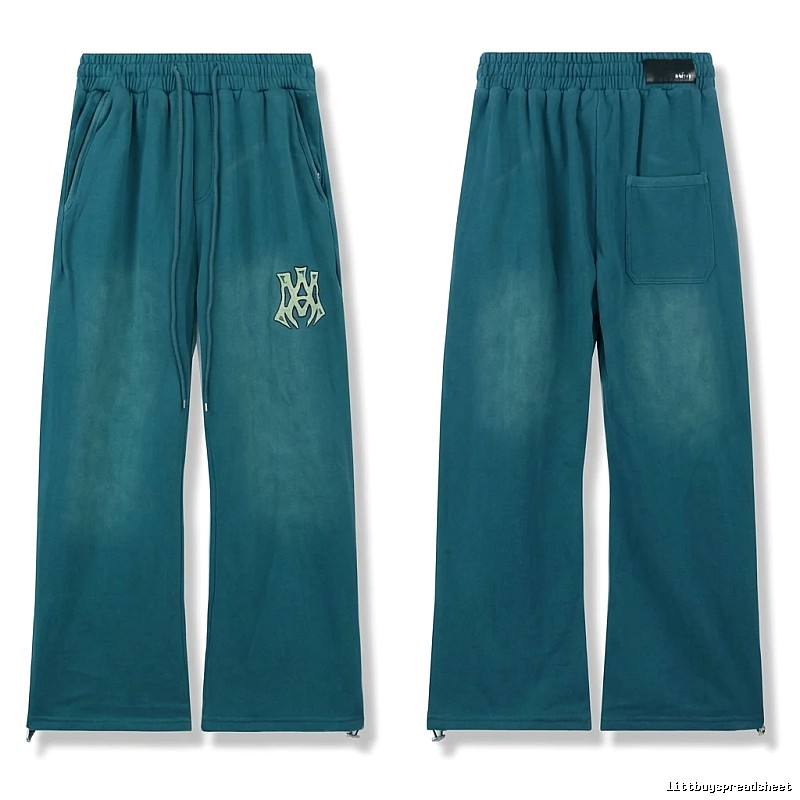 AMIRI retro-style dark green trousers