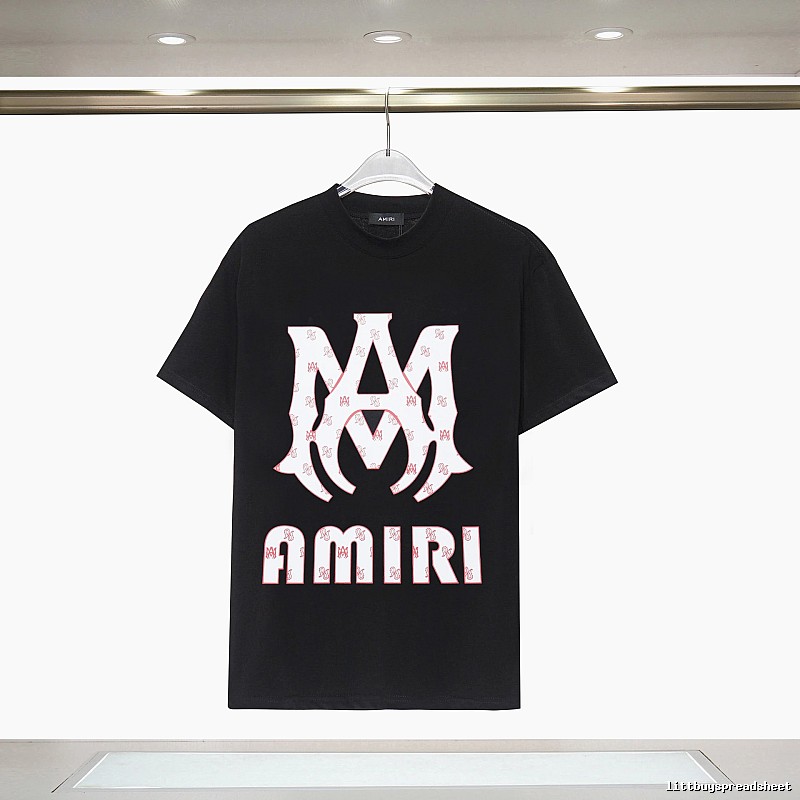Amiri Summer Graphic T-shirt White Blue Amiri with Clean Finish