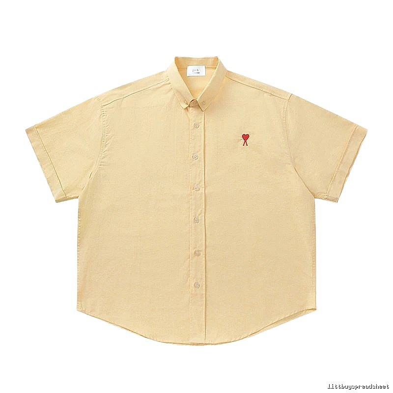 Ami's simple and loving style yellow shirt