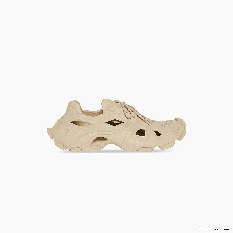 Balenciaga Cream Slip-on Shape Beige Mule Sneaker for Photo Ready Styling