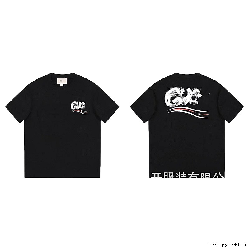 Balenciaga Graffiti Street Style Black T-Shirt