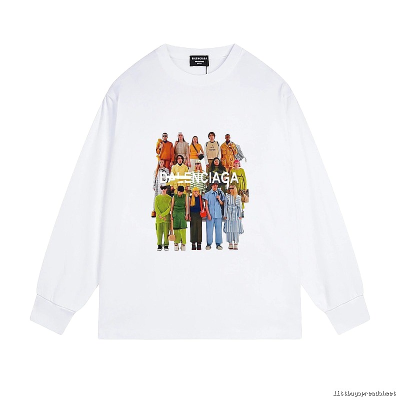 Balenciaga white sweatshirt with character prints