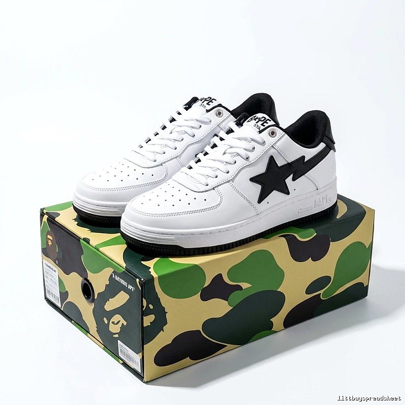 Bape Lightning Simple White Sneakers