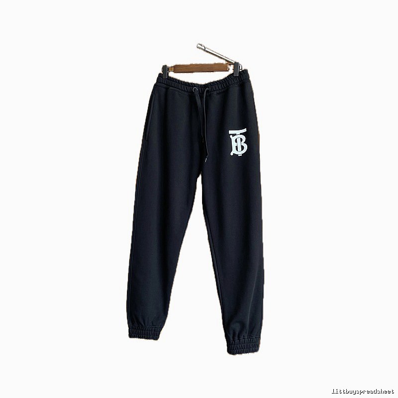Burberry letter - printed casual black pants