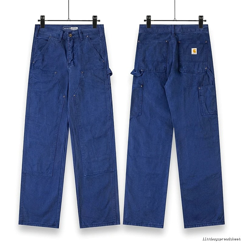 Carhartt workwear style blue long trousers