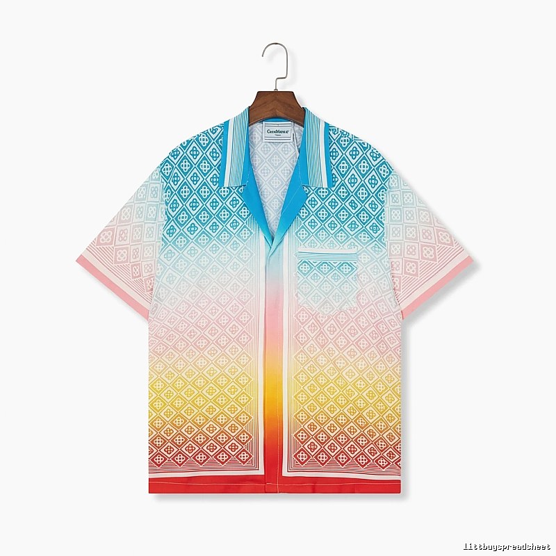 Casablanca Gradient Style Printed Shirt