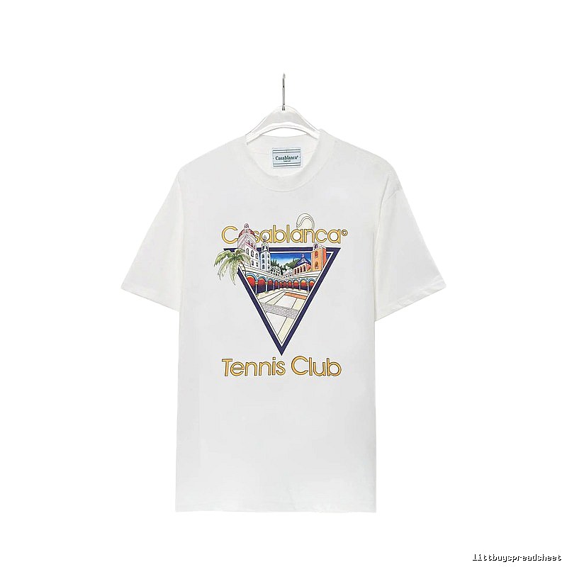 Casablanca retro style white T-shirt
