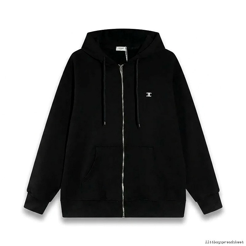 CELINE's classic black hoodie
