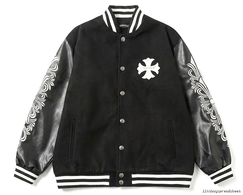 Chrome Hearts Cross Grain Trendy Cool Black Jacket