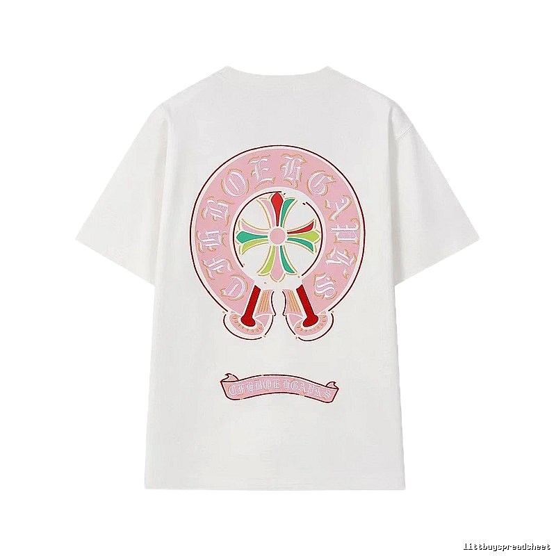Chrome Hearts Cross Print Street Style Off-white T-Shirt