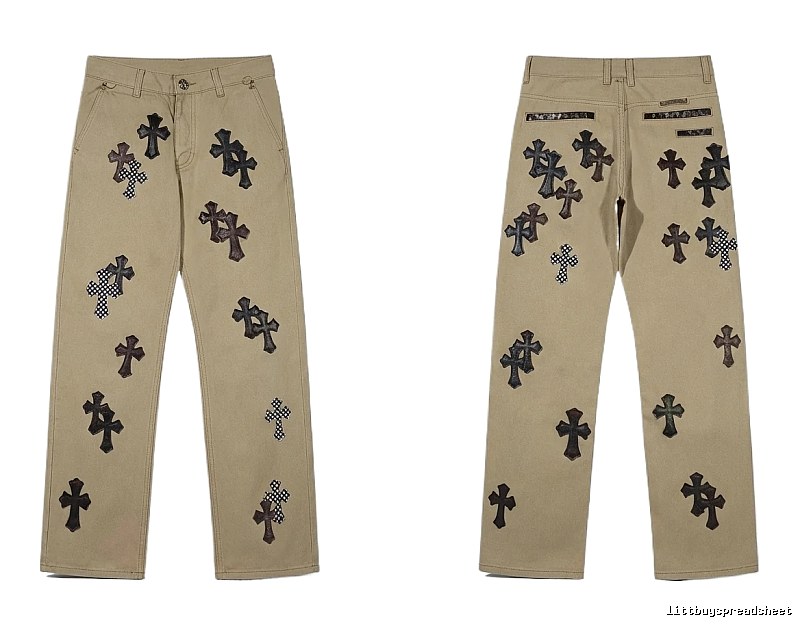Chrome Hearts Cross Vintage Khaki Pants