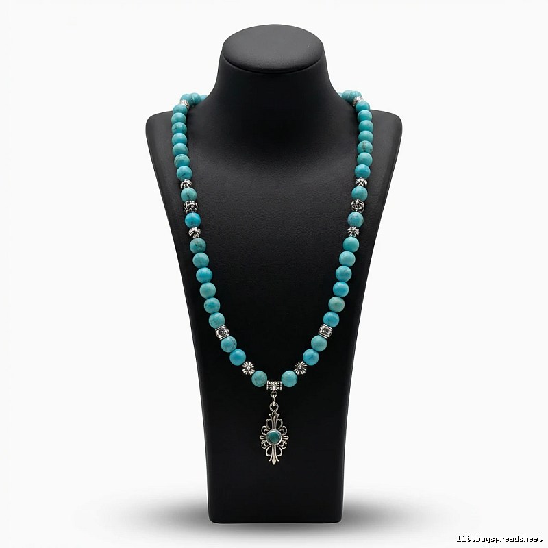 Chrome Hearts Turquoise Vintage Necklace