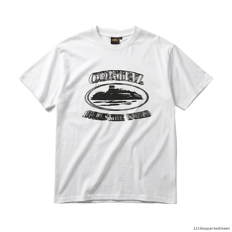 Corteiz retro-style white T-shirt