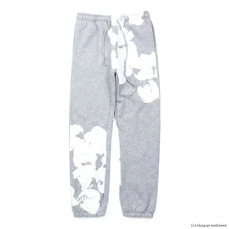 DENIM TEARS ink-splashing style grey sweatpants