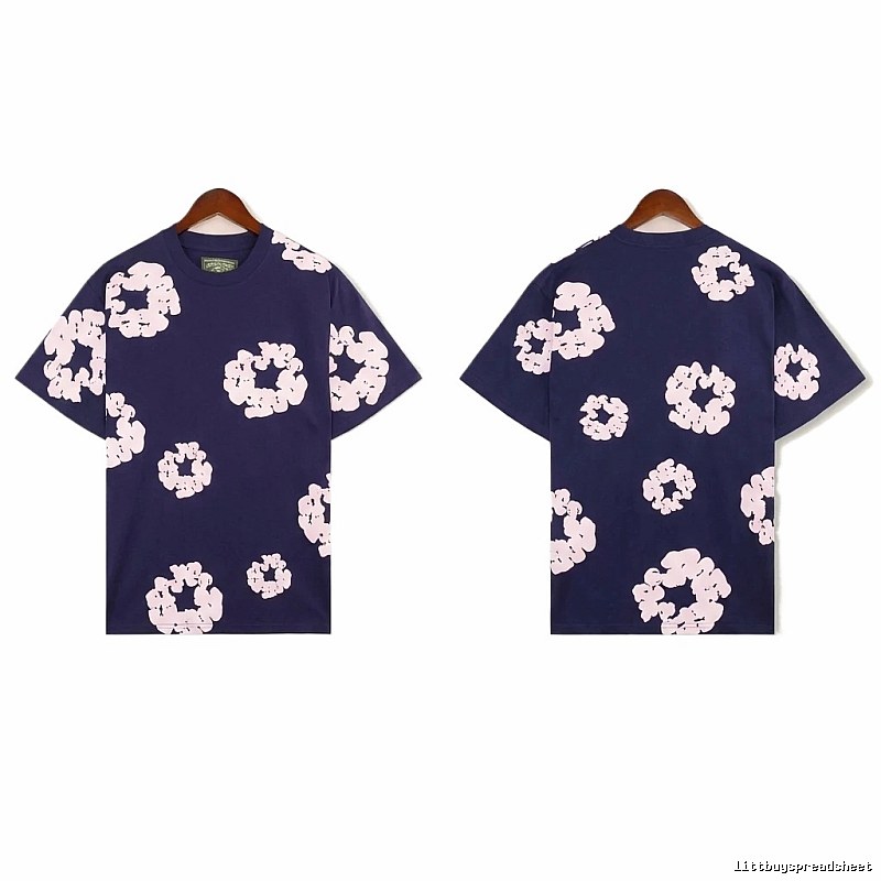 DENIM TEARS Printed Retro Style T-shirt