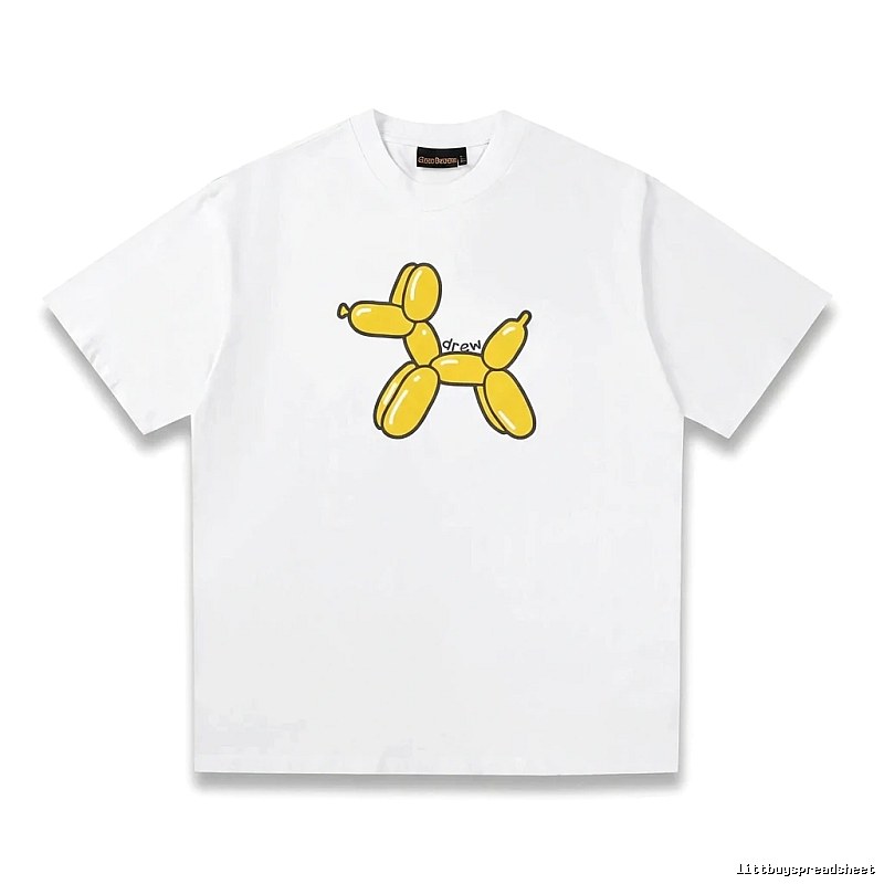 DREW Balloon Dog Simple White T-shirt