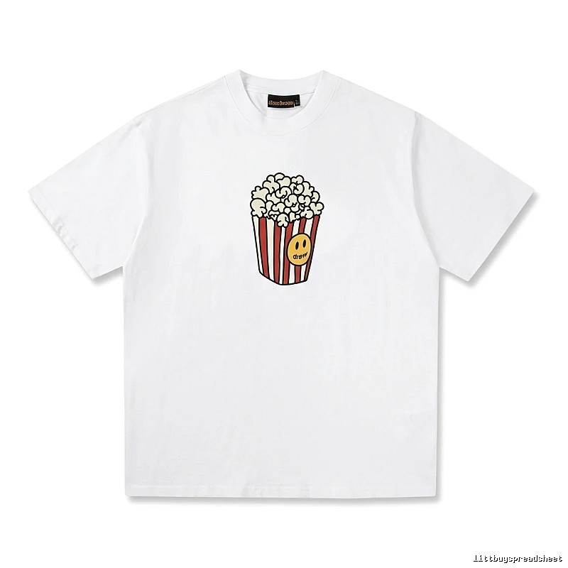 DREW Popcorn Print White T-shirt