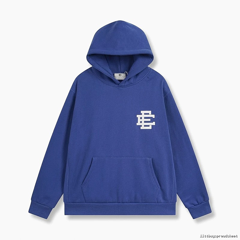 Eric Emanuel simple style blue hoodie