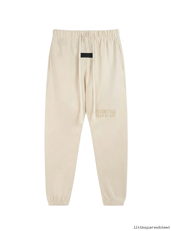 ESSENTIALS minimalist style off-white sweatpants