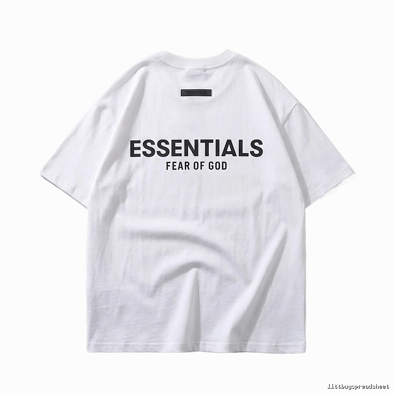 ESSENTIALS minimalist style white T-shirt