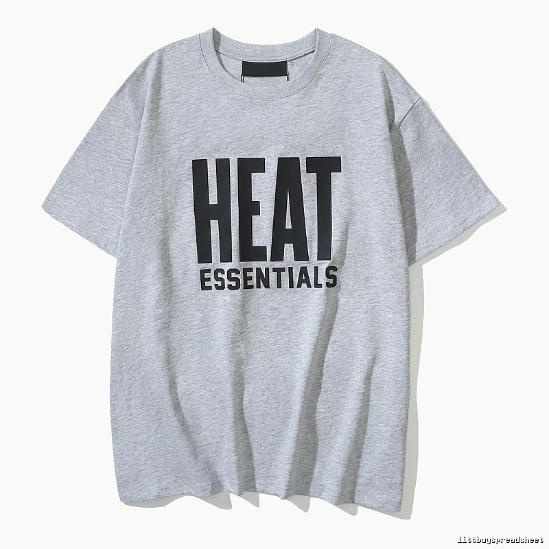 ESSENTIALS Simple Gray Short-sleeve Shirt