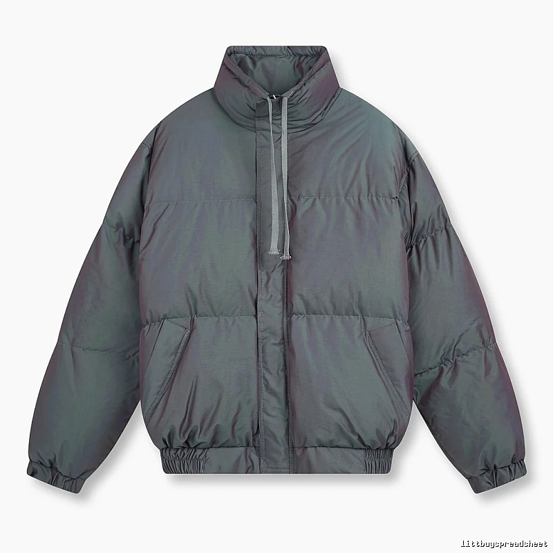 ESSENTIALS trendy and cool style dark gray cotton-padded coat