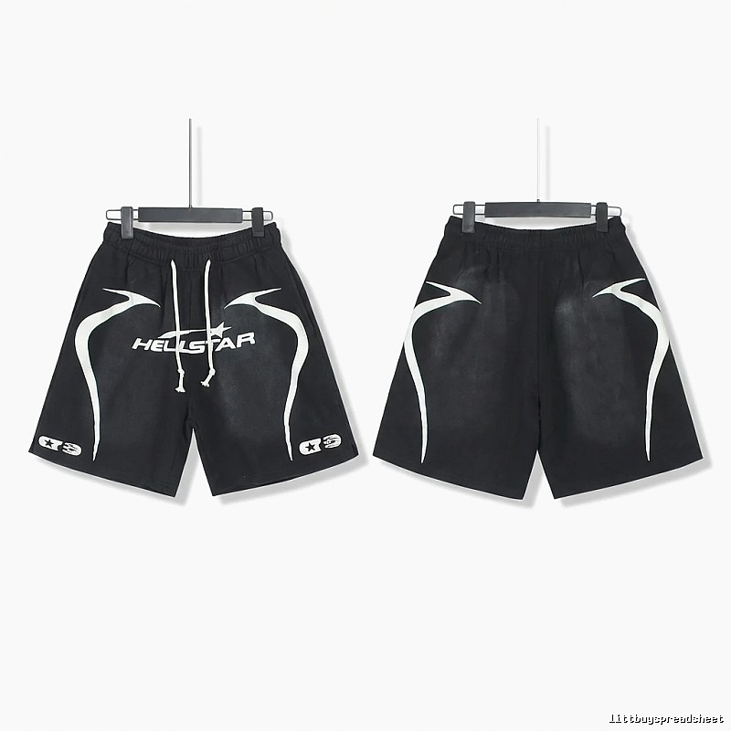 Hellstar dark style black shorts