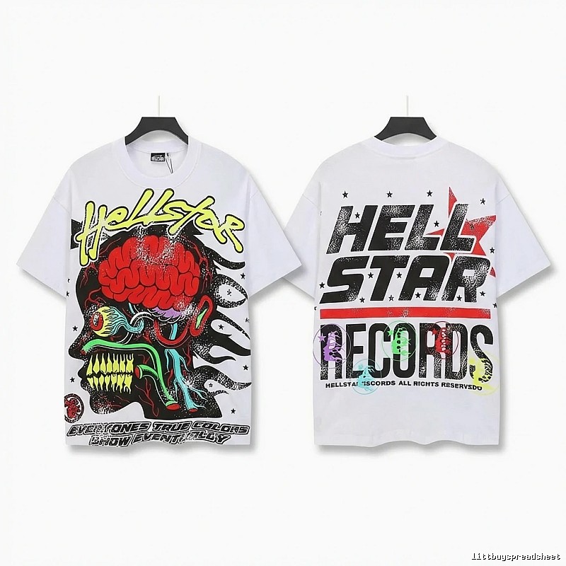 Hellstar Graffiti Style White T-shirt