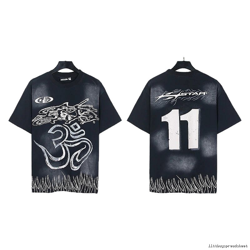 Hellstar No.11 Printed Street Style Black T-Shirt