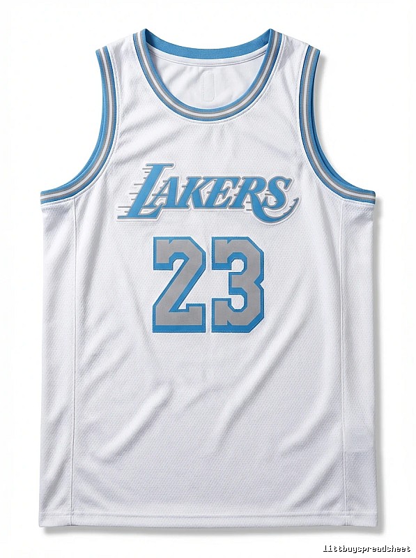 LBJ Lakers retro white jersey