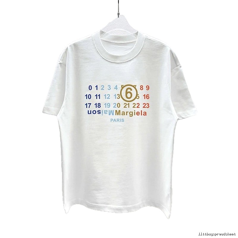 Maison Margiela MM6 Casual Style White T-Shirt