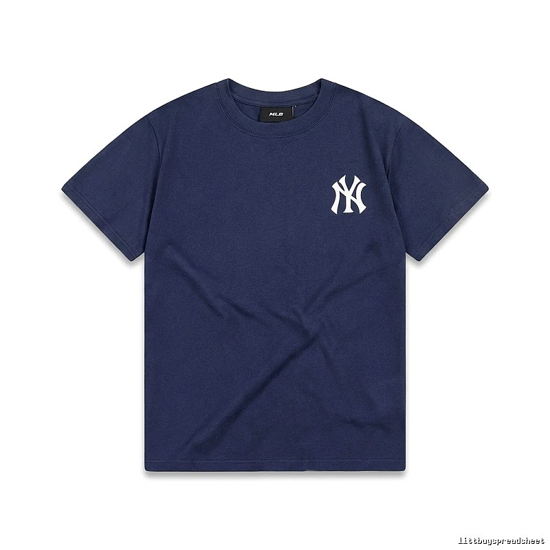 MLB Classic Simple Style Navy Blue T-shirt