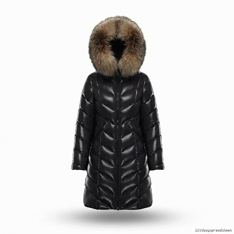 Moncler black luxury style down jacket