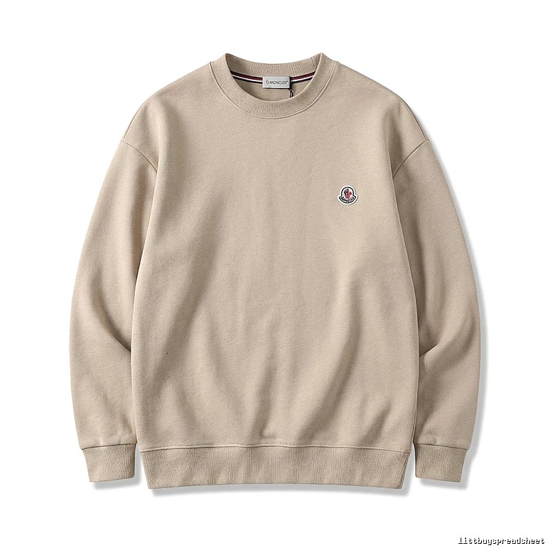 Moncler minimalist style beige sweatshirt