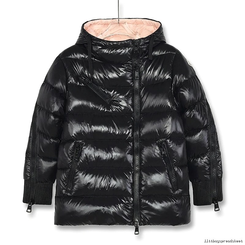Moncler shiny and stylish black down jacket