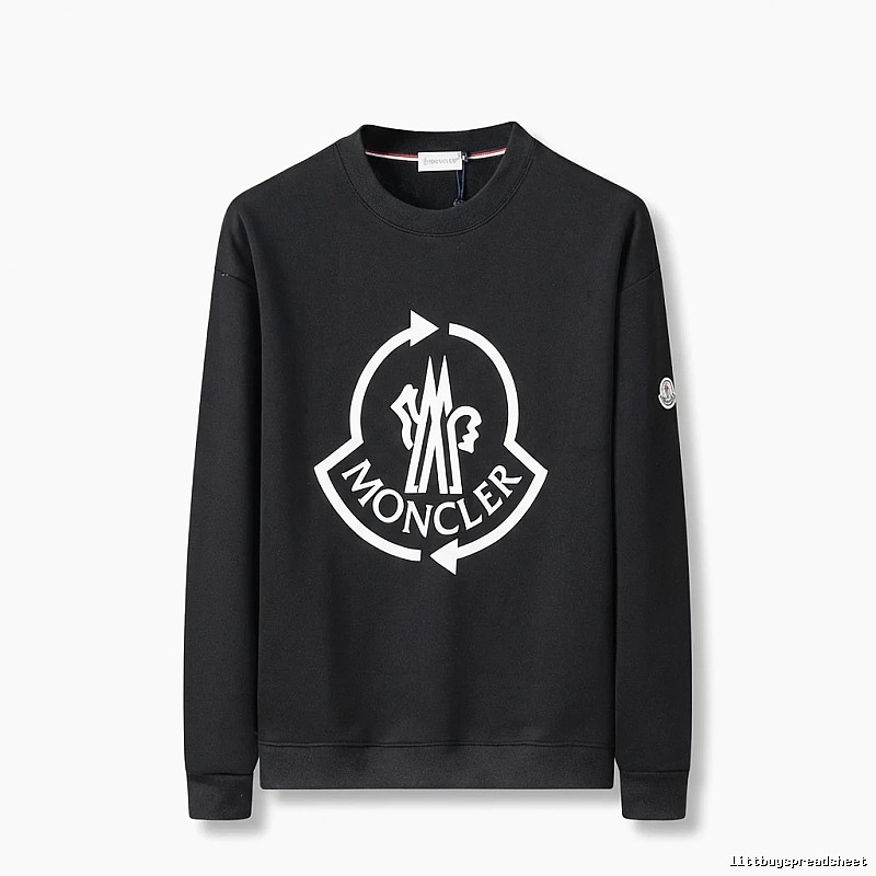 Moncler's classic trendy black sweatshirt