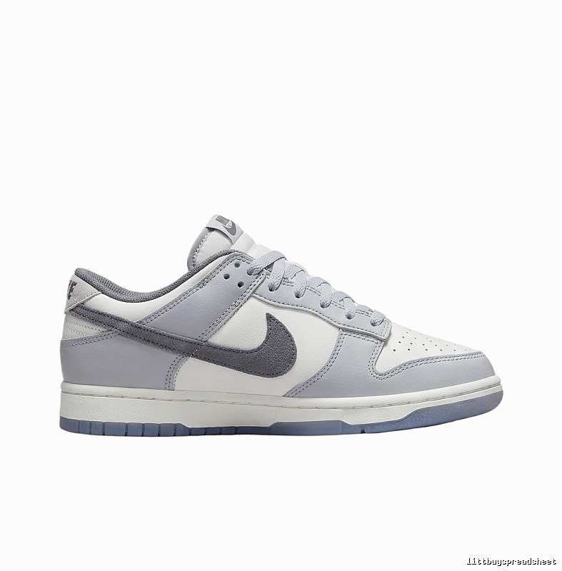 Nike Dunk Retro Style Gray and White Shoes