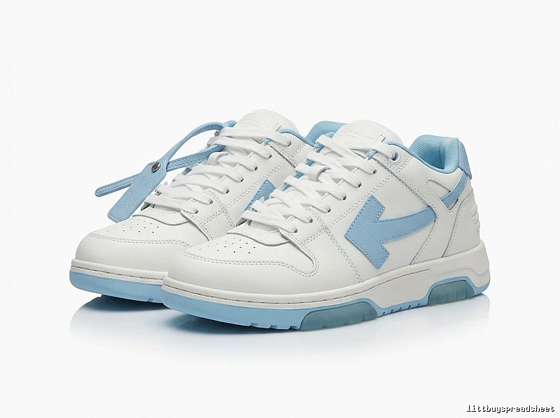 Off-White casual style white and blue sports shoes