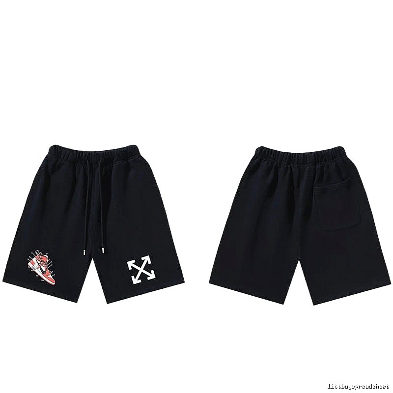 Off-White Style 013 Trendy Cool Black Shorts
