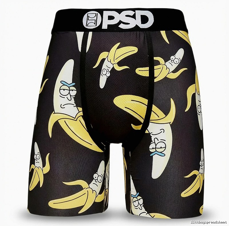 PSD banana cartoon-style underwear