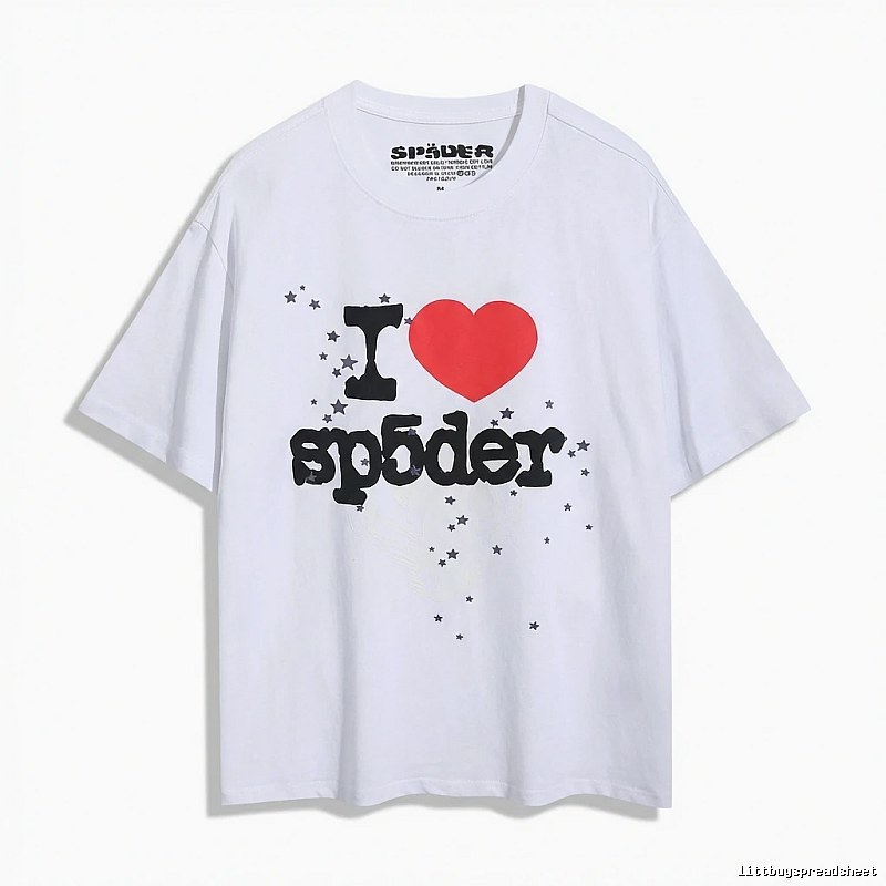 Sp5der Love Star Style White T-shirt