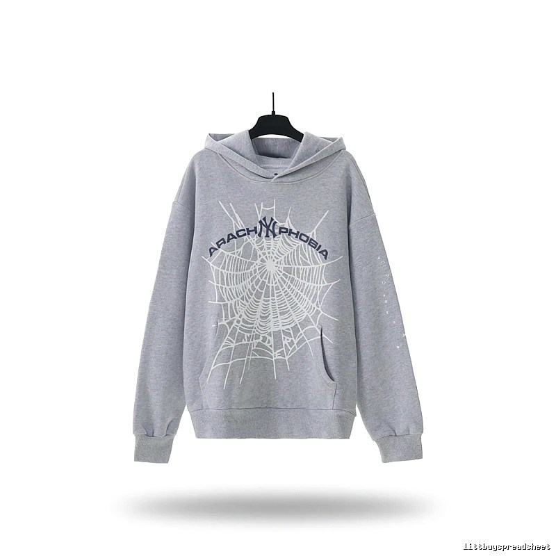 Sp5der Spider Series Grey Streetwear Sweatshirt