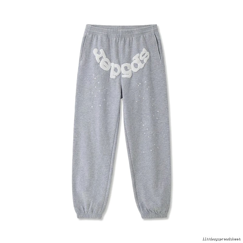 Sp5der Starry Rhinestone Wind Track Pants