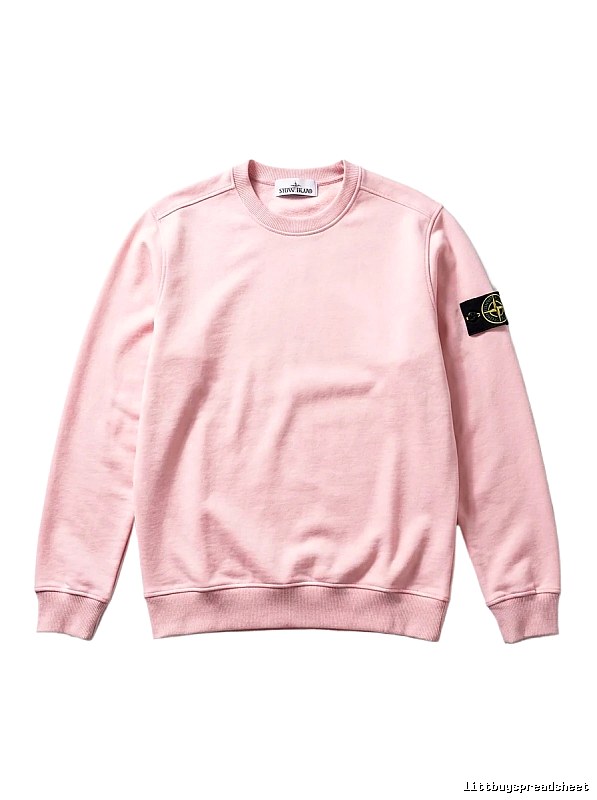 Stone Island Basic Style Simple Wind Pink Sweatshirt