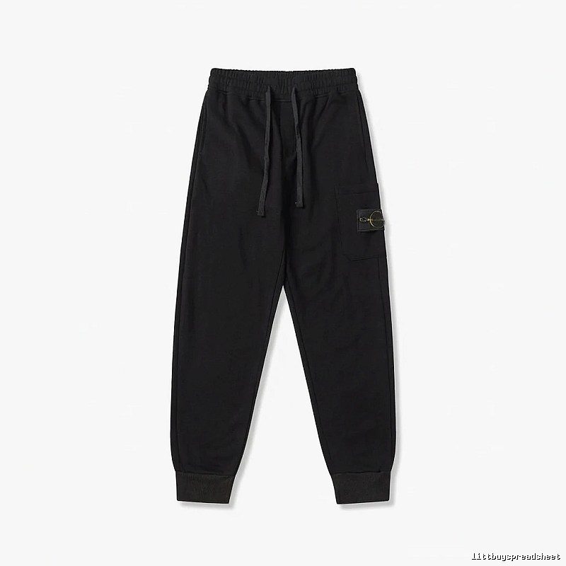 Stone Island workwear-style black sweatpants