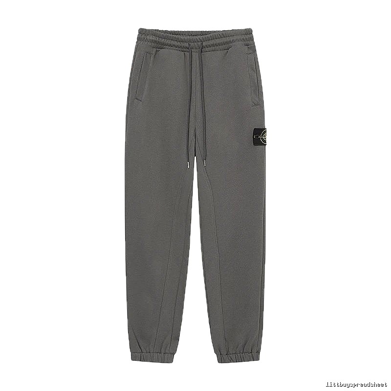 StoneIsland Compass Badge Street Style Grey Sweatpants